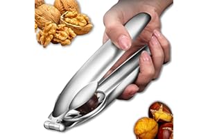 通用 Kastanien Clip, Maronizange, Walnüsse Nußknacker, Edelstahl Maronen Schneider, Kastanienöffner, mit Walnuss-Nadel, für Walnüsse, Kastanien, Nüsse