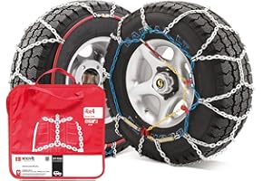SNOVIT 4x4 Talla 480 - Cadena de nieve metálica 16 mm. 4x4, furgoneta y camión. Certificación ÖNORM EN-16662-1. Set 2 Uds.
