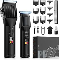 Hair Clippers En,Professional Hair Trier Shaver With LCD Display,Cordless Beard Trier - View #5