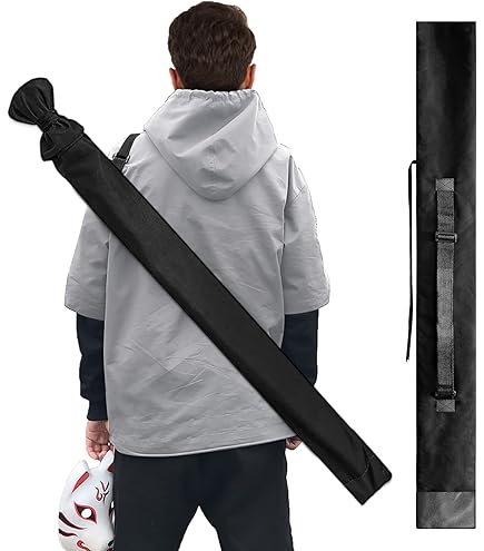 Borsa Per Spada In Nylon/Canvas - Universale, 105cm, Nero, Trasporto Sicuro