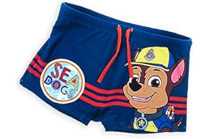 Fashion UK Disfraz de Patrulla Canina oficial modelo Sea Dogs poliéster bóxer playa pantalones cortos de playa azul rojo tallas de niño