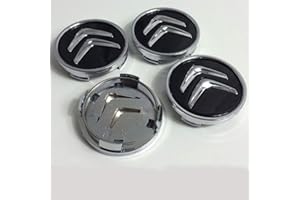 4pcs 60mm enjoliveurs de moyeu Central Roue Couvercle Jante emblème de Logo pour Citroen Noir
