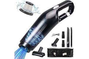 Grixz Handheld Vacuum Cleaner, 10000Pa Powerful Car Vacuum Cleaner, Mini Lightweight Vacuum Cordless, Rechargeable Portable for Home, Car, Office