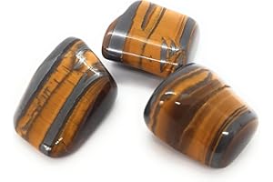 GARAULION Pierres Oeil de TIGRE, Pierre Méditation, (3 pierres OEIL DE TIGRE)