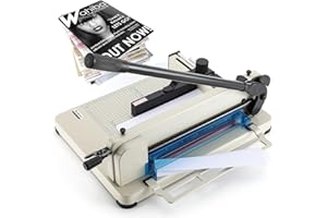 ‎CGOLDENWALL CGOLDENWALL Papierschneider, Industrie-Guillotine, 0,02 mm Schnittgenauigkeit, 400 Blatt - 4 cm Maximale Schnittdicke, Geeignet für Büro, Produktion, für Leder und Stoff