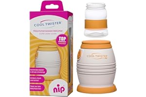 nip Fläschchenwasser-Abkühler Cool Twister: Kühlt kochendes Wasser exakt auf 40, 50, 60 oder 70° ab, BPA-Frei, ab 0 Jahren