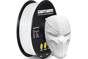 Filamento ABS GIANTARM, filamento per stampante 3D 1,75 mm, precisione dimensionale +/- 0,02 mm, 1 kg 1 bobina, bianco