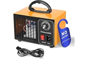 GJCRAFTS Generatore di ozono da 60.000 mg/h, purificatore d'aria all'ozono per auto con timer da 60 minuti fino a 10 minuti per la casa, generatore di ozono per auto per la disinfezione dell'aria condizionata