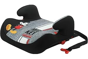 NANIA Siège Auto rehausseur Bas TOPO ISOFIX Groupe 3 (22-36kg), fabriqué en France - Disney Mickey
