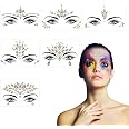 HOWAF Gesichtssteine 6er Set – Selbstklebende Strasssteine Für Gesicht, Karneval & Halloween | Glitzer Schmucksteine Für Party Make-up