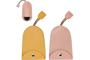 NECXON 2 pièces étuis à clés de voiture, sacs à clés de type traction couverts porte-clés de voiture en cuir PU pochette à clés couverture de clé de voiture pour hommes femmes