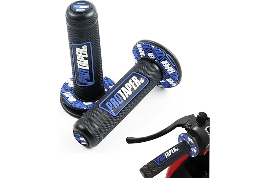 GIONAR Universal Non-Slip Gel Motorbike Grip, Durable Rubber, Fit for Off-road & Pitbikes, Enduro Ready, 7/8" (22mm) Length