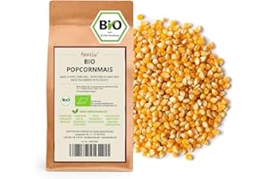 Kamelur 2kg maïs popcorn BIO sans additifs - maïs soufflé BIO pour popcorn maison - maïs popcorn BIO en emballage biodégradable