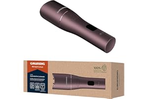 ‎GRUNDIG Grundig EasyCurl, automatischer Lockenstab, HS 6230, große und kleine Locken, lange und kurze Haare, kabellos, akkubetrieben, 3 Temperaturstufen, Keramikbeschichtung, Timer, LCD, Violett