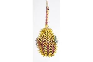 Adventure Bound 30 CM FORAGING PINEAPPLE PINATA PARROT PARAKEET BIRD TOY