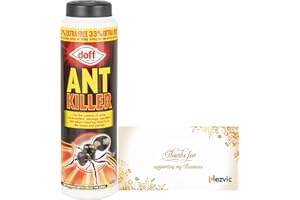 HEZVIC Doff Ant Killer Powder 400g with a Thank You Sticker - Insect Control - Ant and Nest Killer - For Indoor and Outdoor Use