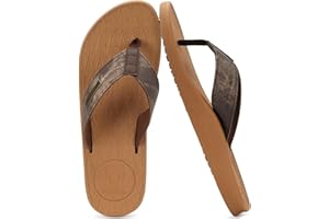 KuaiLu Mens Flip Flops Arch Support Comfortable Cushion Walking Waterproof Thong Sandals Lightweight Yoga Foam Summer Beach Slip on Slippers