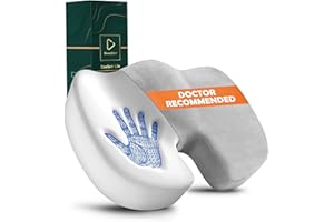 Ecosafeter Seat Cushion for Office Chair Memory Foam Coccyx Pain Relief Cushion Pillow for Back Support Non-Slip Seat Pad for Office Desk