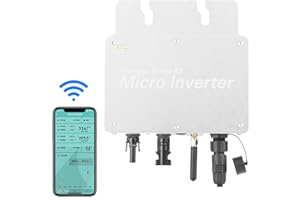 Ailao Wechselrichter Balkonkraftwerk 350W Micro Wechselrichter PV Wechselrichter Wechselrichter MPPT Micro Inverter Grid Tie Converter mit WiFi Handy Überwachungssystem(WVC-350W).