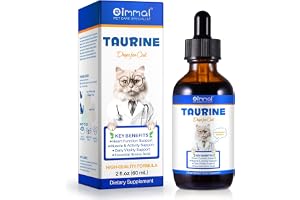 Taurin droppar för katter 60 ml – högdoserad flytande taurin för hjärtfunktion och syn – viktigt fodertillsats för barf, vått
