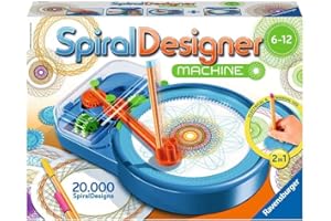 Ravensburger Spiral-Designer-Maschine, Zeichnen lernen für Kinder ab 6 Jahren, Kreatives Zeichen-Set für elektronisches oder manuelles Zeichnen