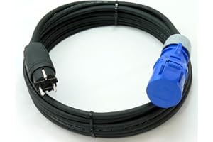 NETBOTE24 CEE Kupplung auf Schuko Adapterkabel Caravan H07RN-F 3G1,5 3x1,5 10m