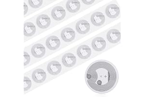 INNOHHUSTLE 50 Pcs NFC Tags Sticker with Original NTAG213 Chip Round NFC Stickers Adhesive Labels Transparent RFID Tags Rewritable 144 Bytes Memory Suitable for All NFC-Enabled Devices and Smartphones