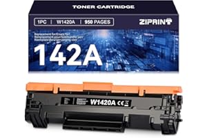 ZIPRINT 142A W1420A W1420X Toner pour HP 142A W 1420A W 1420X pour Toner pour HP Laserjet m110w Laserjet MFP m140we MFP m110we MFP m140w m139we m139w (1 Noir, Pas de Puce)