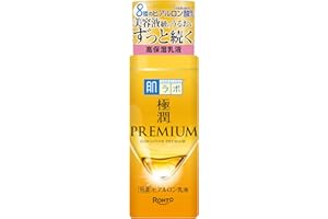肌ラボ Hada Labo Gokujun Premium, Lait Hydratant Acide Hyaluronique 140mL, Feuchtigkeitsspendend