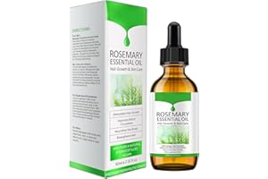 find back Huile Essentielle de Romarin pour la Croissance et pousse des Cheveux, des Sourcils et des Cils, Huile de Traitement Contre la Perte de Cheveux, 60 ml