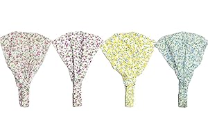 ISPCHEN butterme Sch?ne beb¨¦s Ni?os Peque?os Diadema Scott Gnade el¨¢stico Flores Impreso pelo banda cabeza envolver tocado Pa?uelo Nueva Born cinta beb¨¦ accesorios 4 Pack flower printed