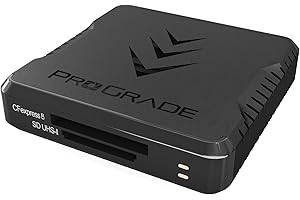 CFexpress Type B et Lecteur de Carte mémoire SD UHS-II à Deux emplacements par ProGrade Digital | USB 3.2 Gen 2 pour Les cinéastes, photographes et créateurs de Contenu Professionnels