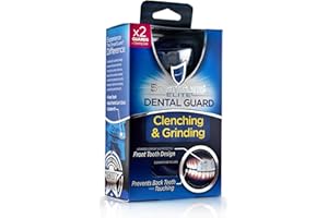 Dental Guard SMARTGUARD Elite (2 Guards 1 Travel case) Front Tooth Custom Anti Teeth Grinding Night Guard for Clenching - Dentist Designed - Bruxing Splint Mouth Protector for Relief of Symptoms