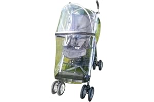 1stopbabystore Regenschutz für besondere Bedürfnisse, Major Elite, gerahmte Abdeckung für Kinderwagen, Buggy, Buggy, quadratische Clips können mit EXCEL Elise Travel funktionieren, universell,