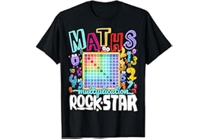 MATHS FANCY DRESS IDEAS & NUMBER OUTFITS FOR KIDS Maths Day Costume Idea For Kids & Numbers Maths Rockstar T-Shirt