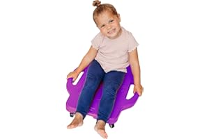 MagicMeadow Sensory Scooter Board | Autism Board for Motor Skills Enhancement, Autism Friendly, Toddler Scooter, Kids Scooter, 3+ Year Old, Scooter Boards for Kids Sensory | Purple