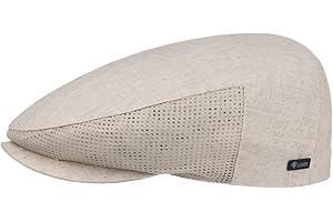 LIPODO Gorra de Lino Beis Hombre - Gorra de Visera 60% algodón, 40% Lino - Made in Italy - Gorra para Primavera/Verano con Insertos de Malla - Gorra con Forro de Malla