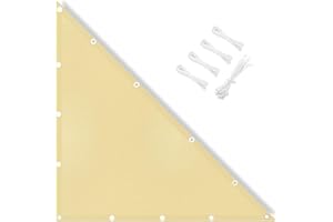 IOAOI Sonnensegel, wasserfest, 2,5 x 3 x 3,91 m, rechtwinkliges Dreieck, 95 % UV-Schutz mit kostenlosem Seil, Sonnenschutz-Markise für Außenbereich, Garten, Terrasse, Hof, Rasen, Pergola, Carport