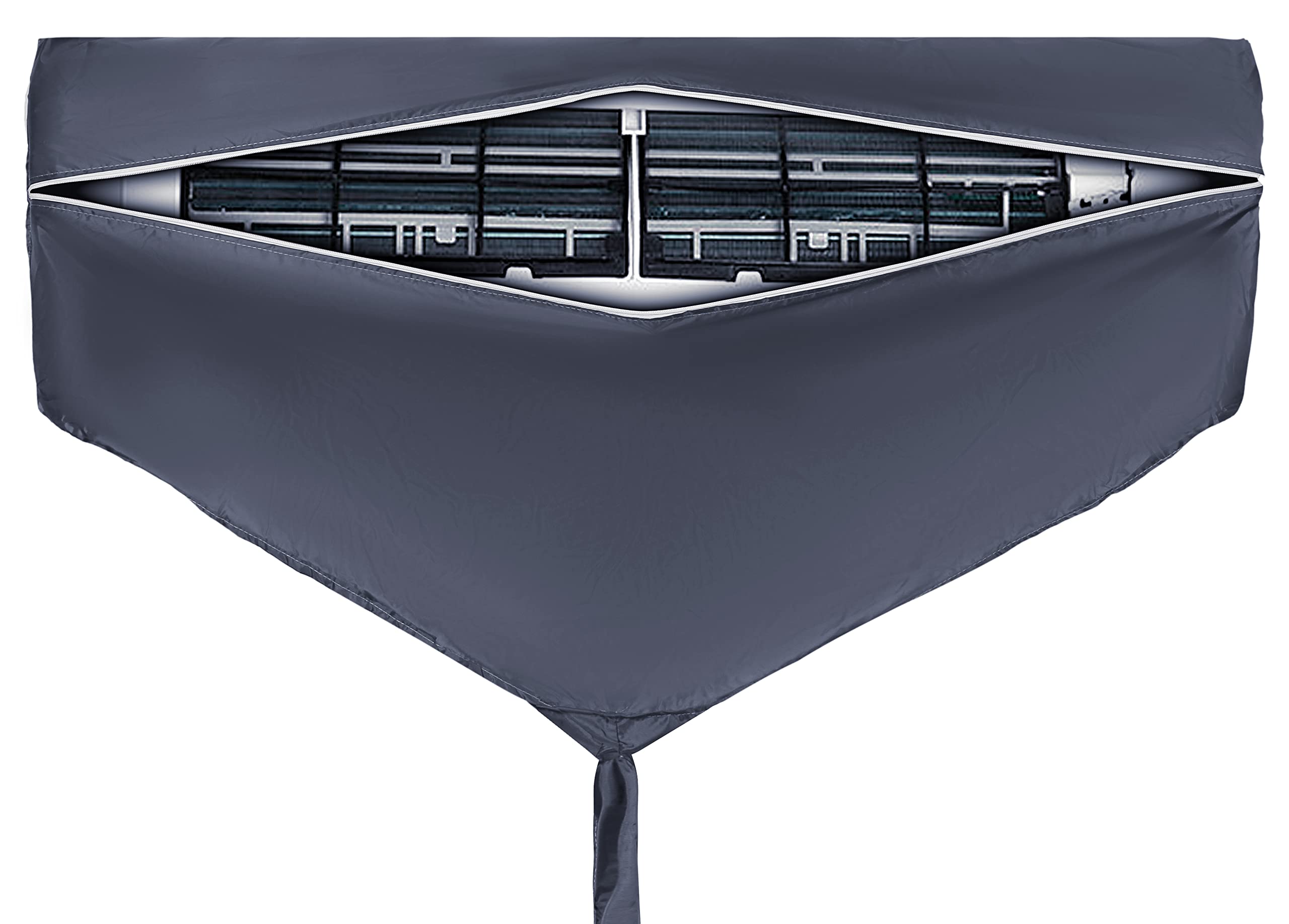 Da Anushi Polyester Split Ac Service Wash Bag Cover Ac Service Cleaning Cover Waterproof Indoor Unit Service Cover Bag With Drain Outlet Ac Service Wash Bag Cover Jacket For 1.5 Ton- 2 Ton Ac (Grey)