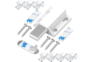 Serrure à Pression Magnétique sans Clous Tonitrui Push Open Magnetic Touch Lock Porte de Cuisine Push Open Lock Porte d'armoire de Fermeture et d'éjection de La Serrure(Blanc 8 Pièces)