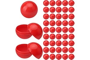 HENGBIRD Lotterie Kugeln 50 Stück BäLle Zum öFfnen 3cm Plastikkugeln Zum BefüLlen Bingo Kugeln Runde Kapseln Zum BefüLlen Ideal für Lotto Kugel Maschine Wettbewerbe Tombolas Festivals und Spielpartys