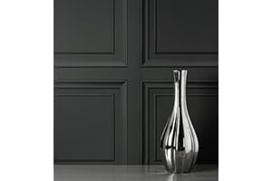 GAULAN 681960 - Papel Pintado Friso cuarterones de Madera Negra para Pared salón Dormitorio Pasillo Comedor - Rollo de 10 m x 0,52 m