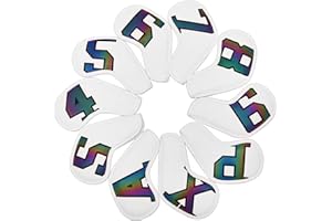 SHABIER Colorato Numero Golf Testa di Ferro Copre Testa Ferro Cunei Copricapo 4-9 ASPX 10pcs