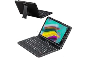 Navitech Black Keyboard Case Compatible with Blackview Tab 8 Android Tablet 10.1"