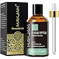 MAYJAM Olio Essenziale Di Eucalipto 100ml, Olio Di Eucalipto Per Diffusori, Umidificatori, Fai Da Te, Casa, Guardaroba