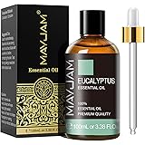 MAYJAM Olio Essenziale Di Eucalipto 100ml, Olio Di Eucalipto Per Diffusori, Umidificatori, Fai Da Te, Casa, Guardaroba