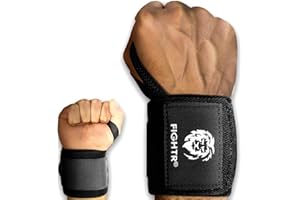 FIGHTR Muñequeras de fitness para más agarre y menos dolor, calidad profesional para fitness, levantamiento de potencia, culturismo, levantamiento de pesas y crossfit