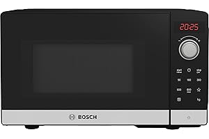 Bosch FFL023MS2 Serie 2 Mikrowelle, 26 x 44 cm, 800 W, Drehteller 27 cm, Türanschlag Links, AutoPilot 7 7 Automatikprogramme,