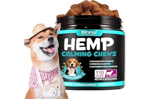 HRAMEX Calming Chew für Hunde(Rindergeschmack 110 Stück),Beruhigende Chews für Haustiere,ti Stress Snack für Ihren Hund,fördern Entspannung, reduzieren Stress,mit natürlichen Inhaltsstoffen