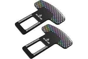 Pence & Moon Collective 2 Pcs Car Seat Belt Clip Buckle, Seatbelt Clips, Seat Belt Stopper Adjuster for All Cars to Make Your Driving More Comfortable & Flexible Accessories (Black)